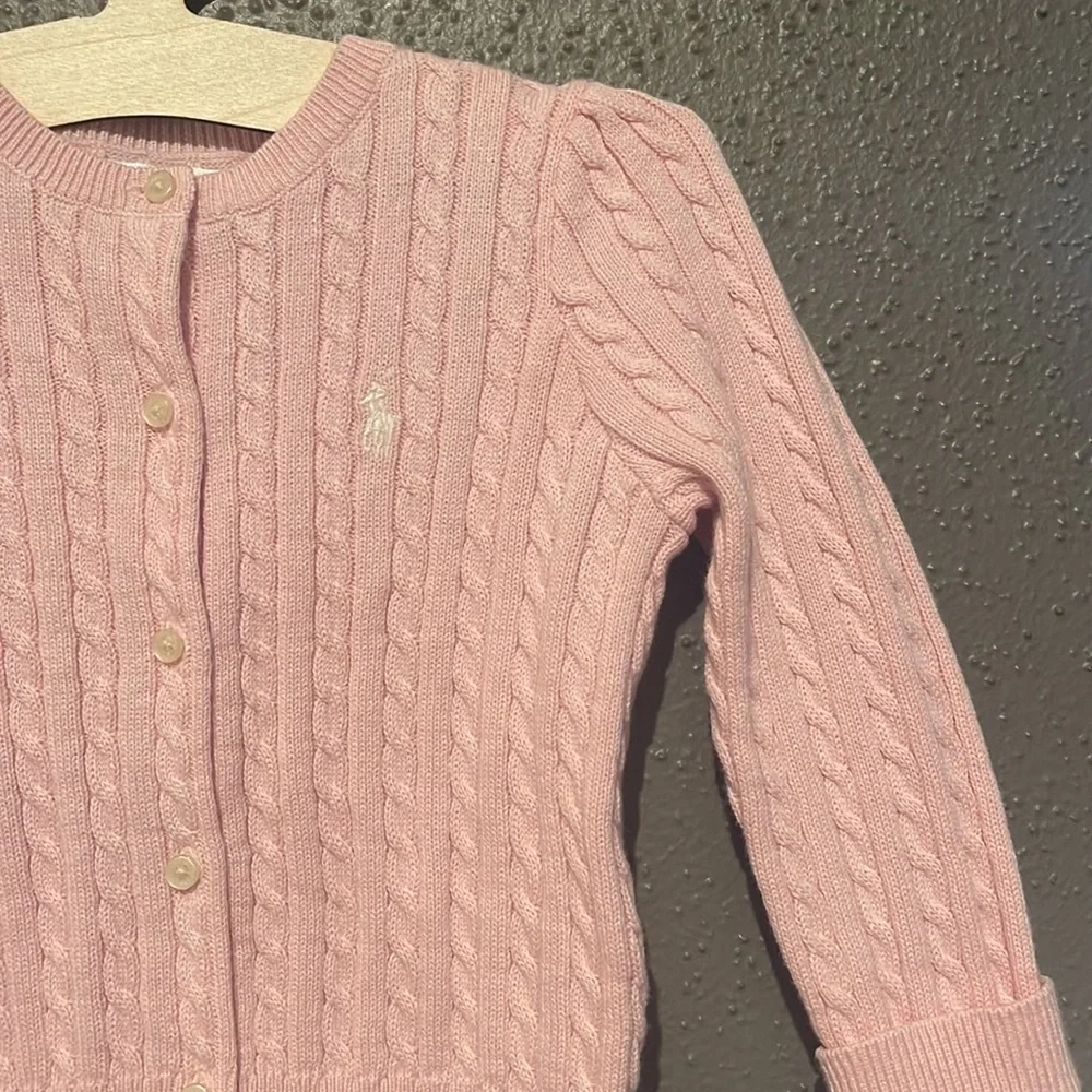 Ralph Lauren Girls’ Cable Knit Cardigan